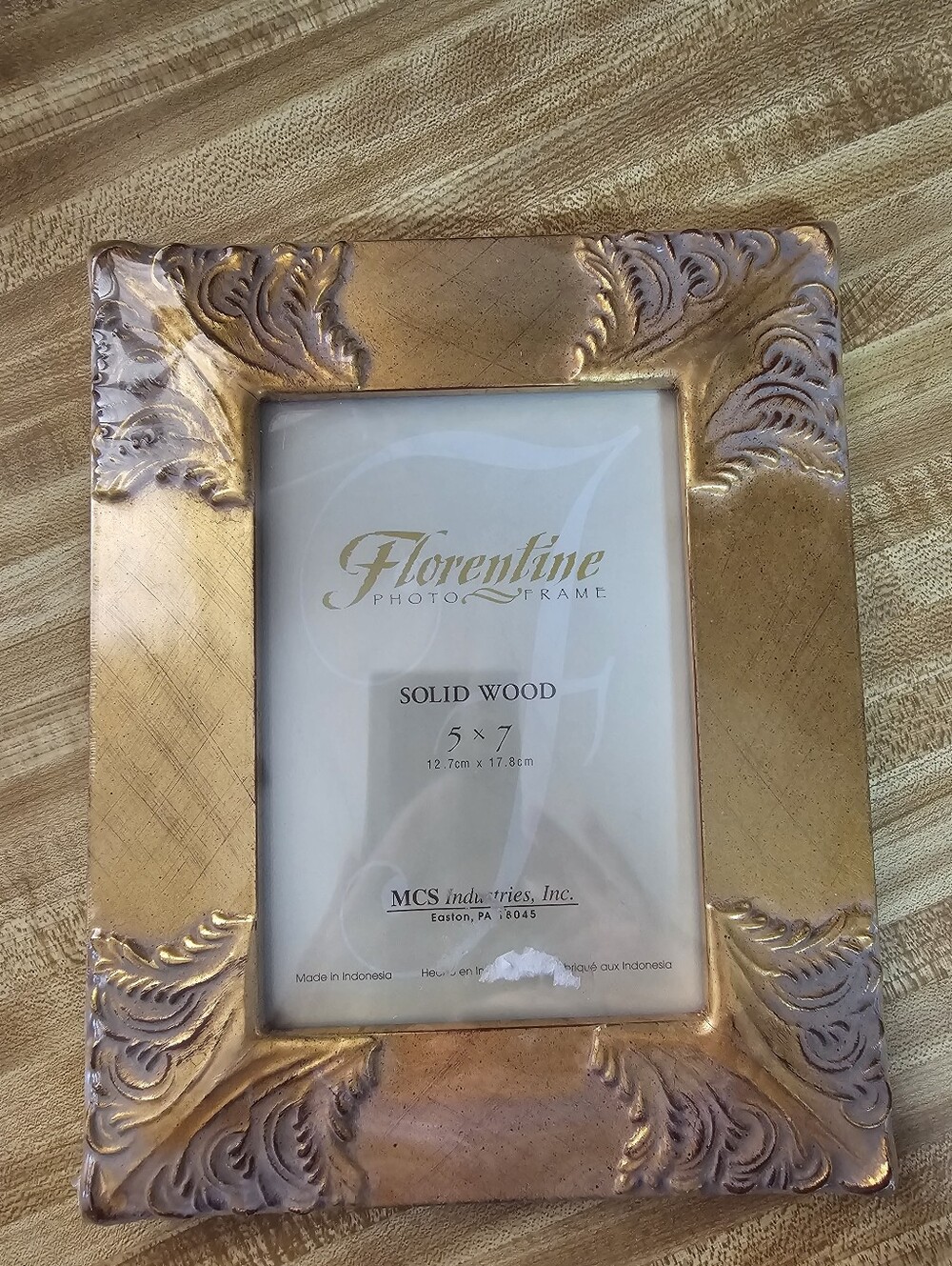 MCS Florentine 5x7 Frame Solid Wood Gold Ornate Gilt NIB Sealed Vintage 7x10
